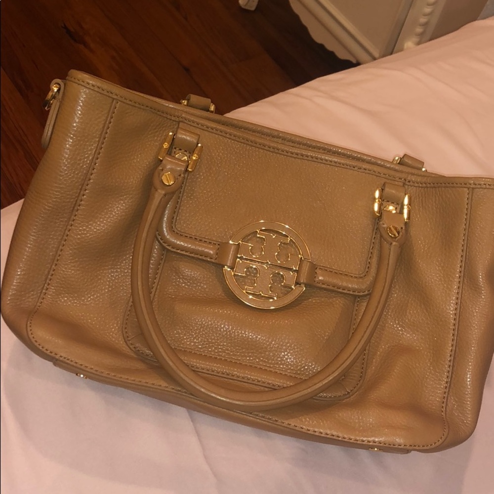 Tory Burch beige handbag